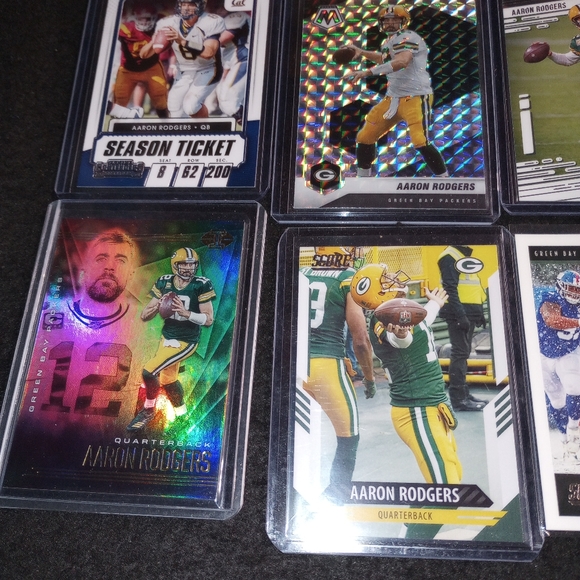Aaron Rodgers 11 Card Football Insert Lot Packers - Picture 3 of 6